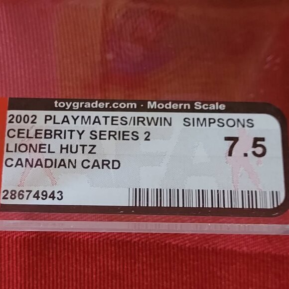 GRADED AND SEALED, 2002, THE SIMPSONS, LIONEL HUTZ, INTELLITRONIC ACTION FIGURE! - Picture 4 of 6